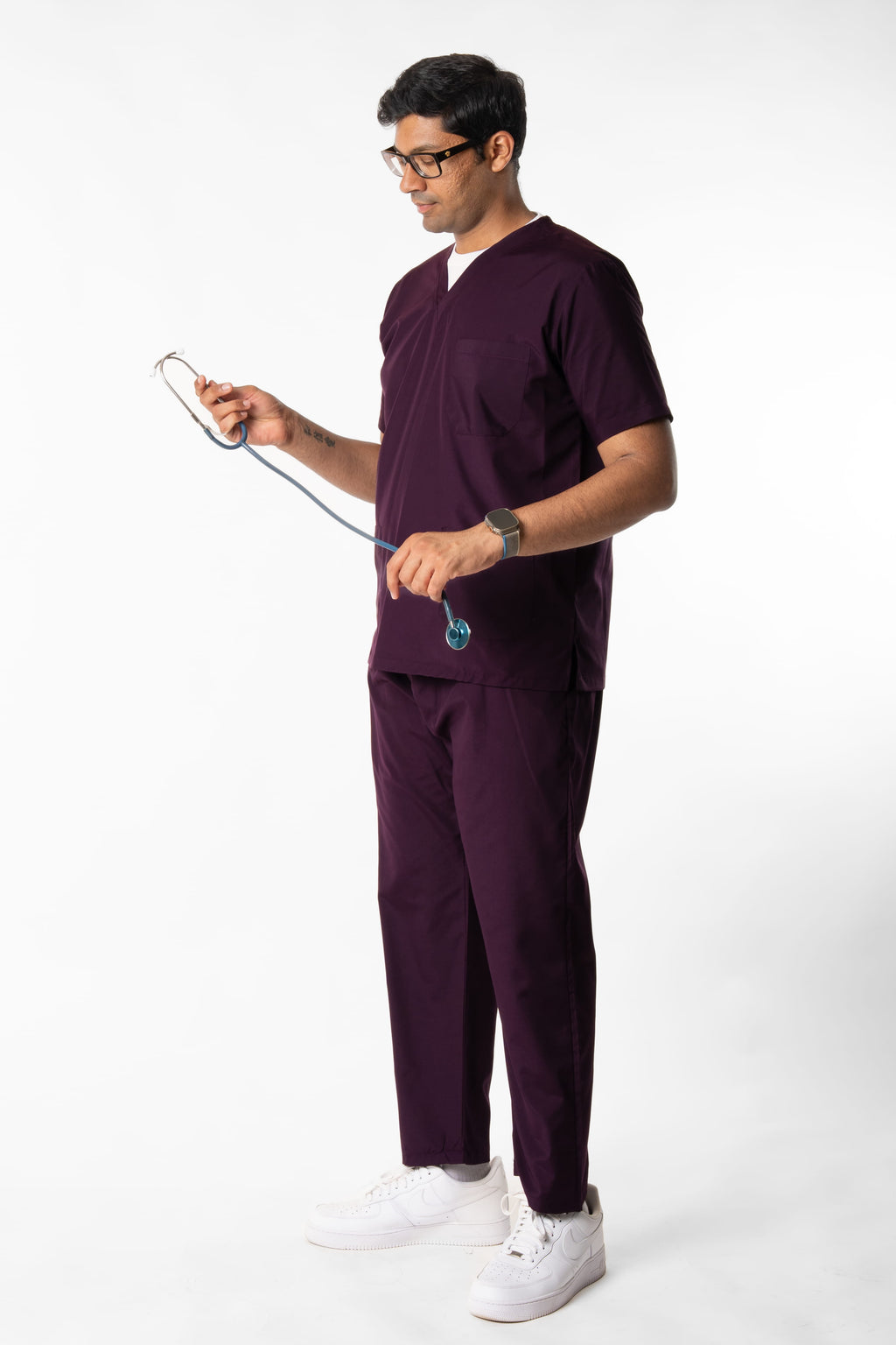 Unit Purple Male Scrub Set