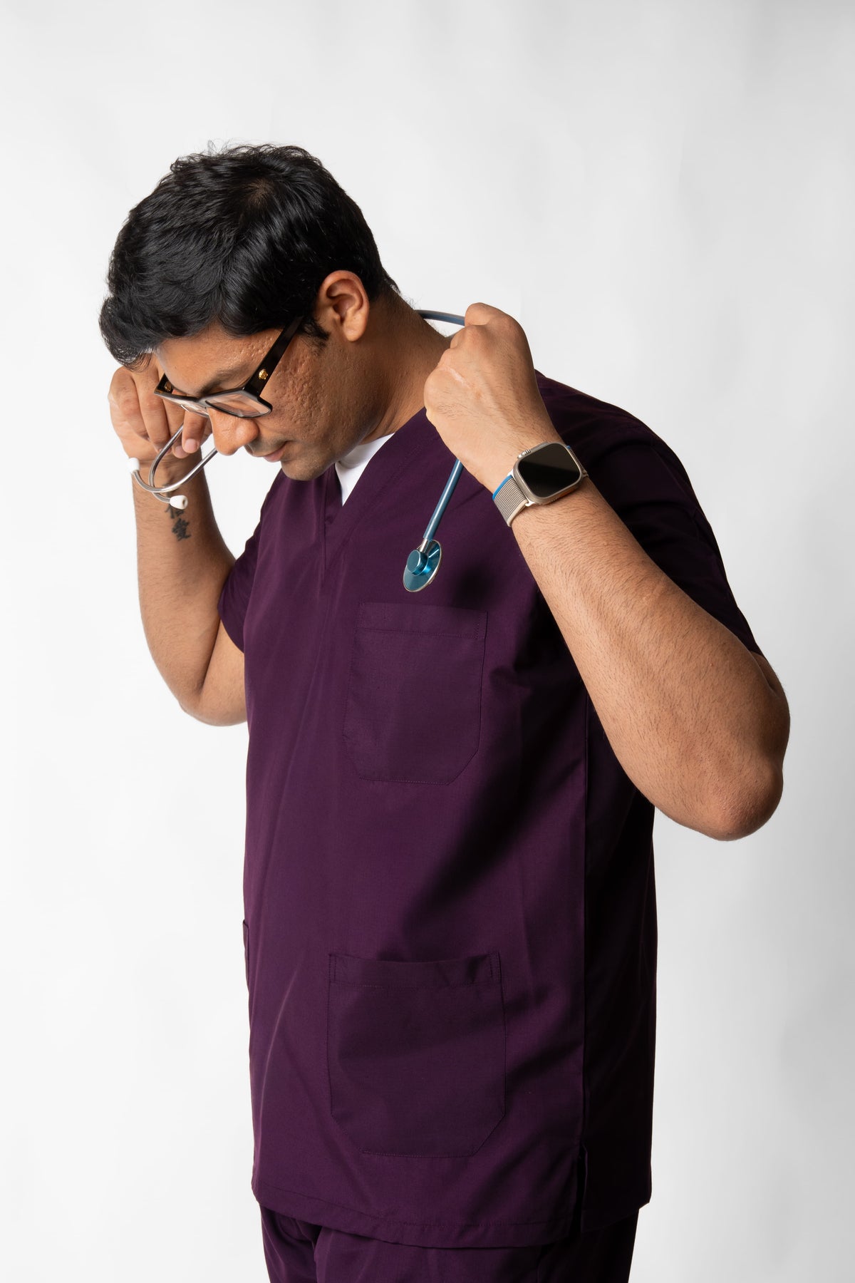 Unit Purple Male Scrub Set